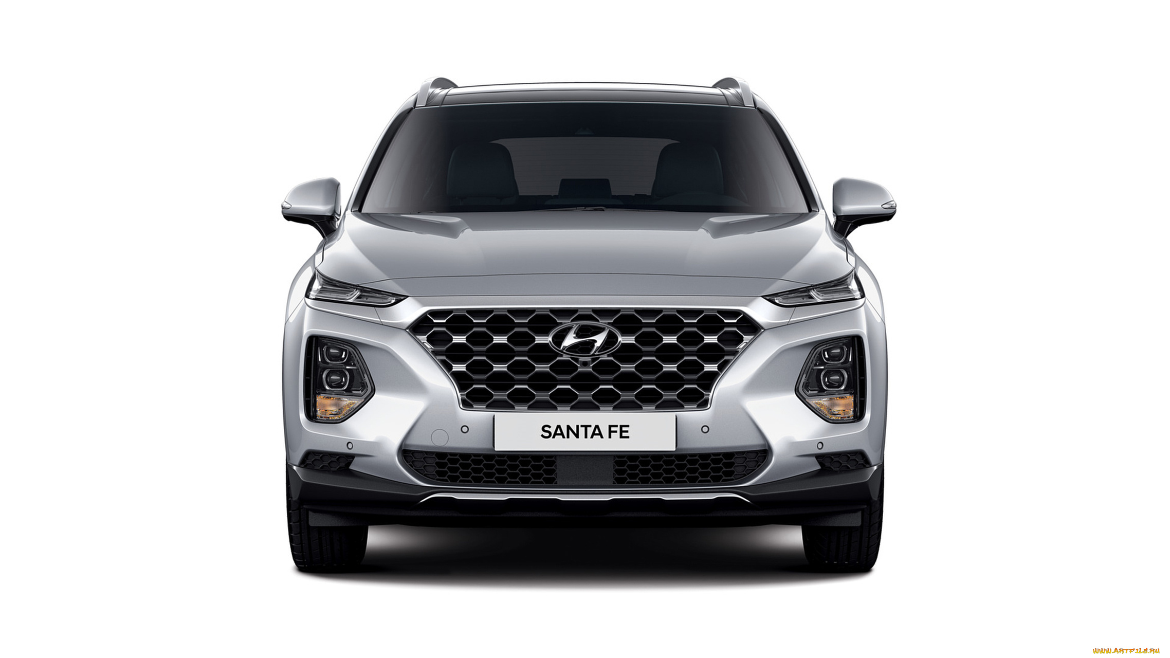 hyundai, santa, fe, 2019, автомобили, hyundai, santa, fe, серый, металлик, crossover, 2019