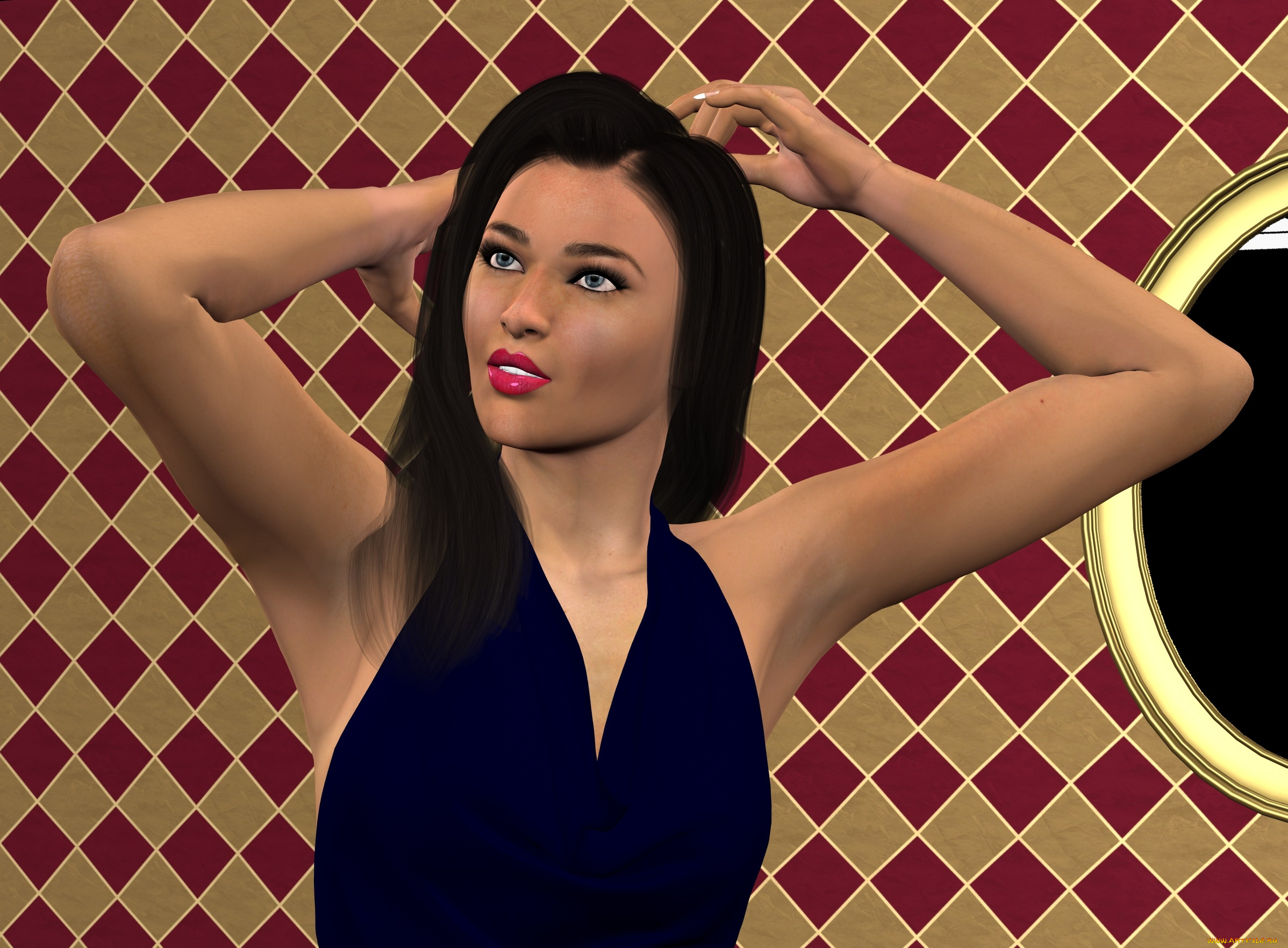 3д, графика, люди, , people, фон, взгляд, девушка