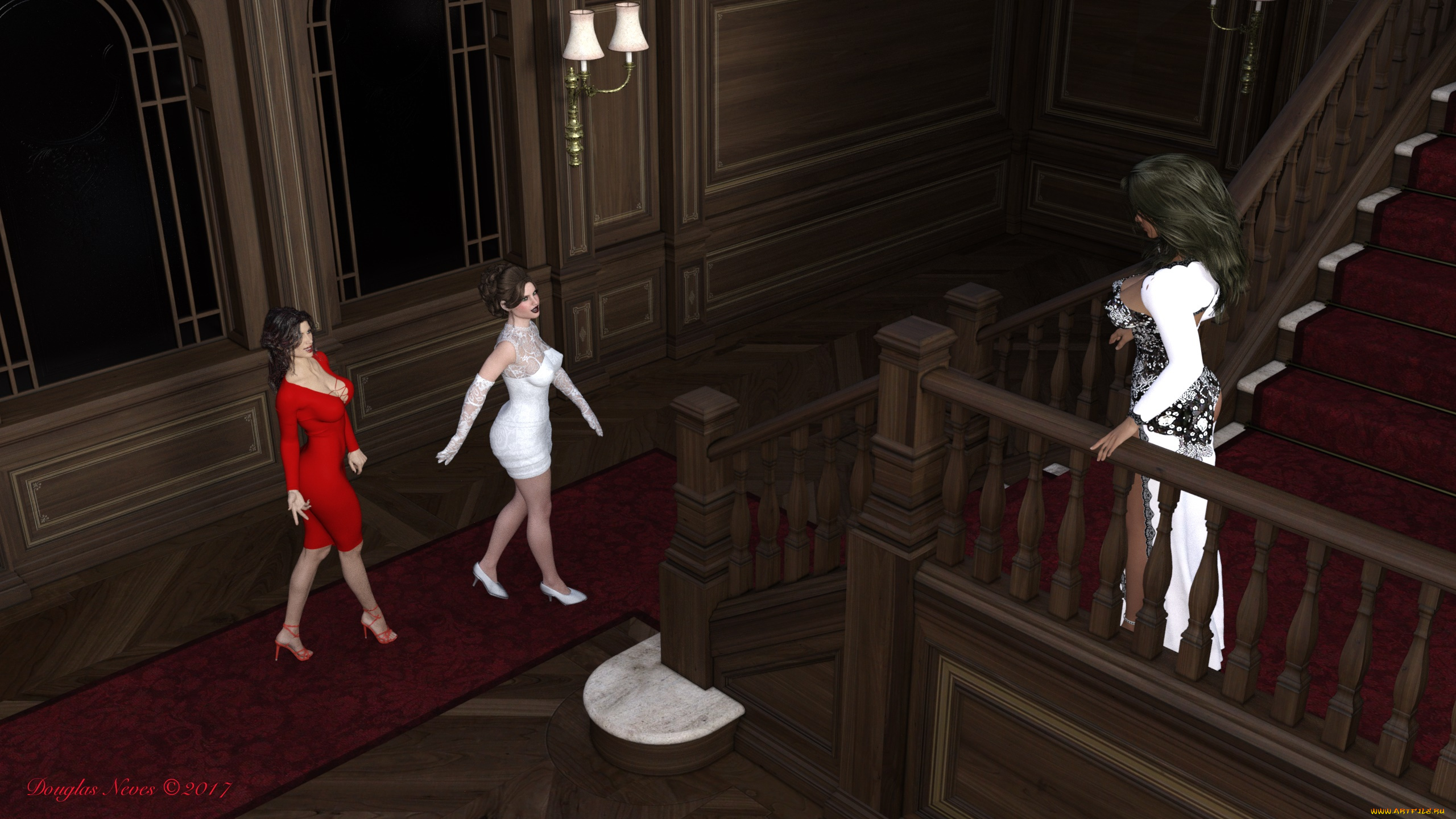 3д, графика, люди, , people, фон, взгляд, девушки