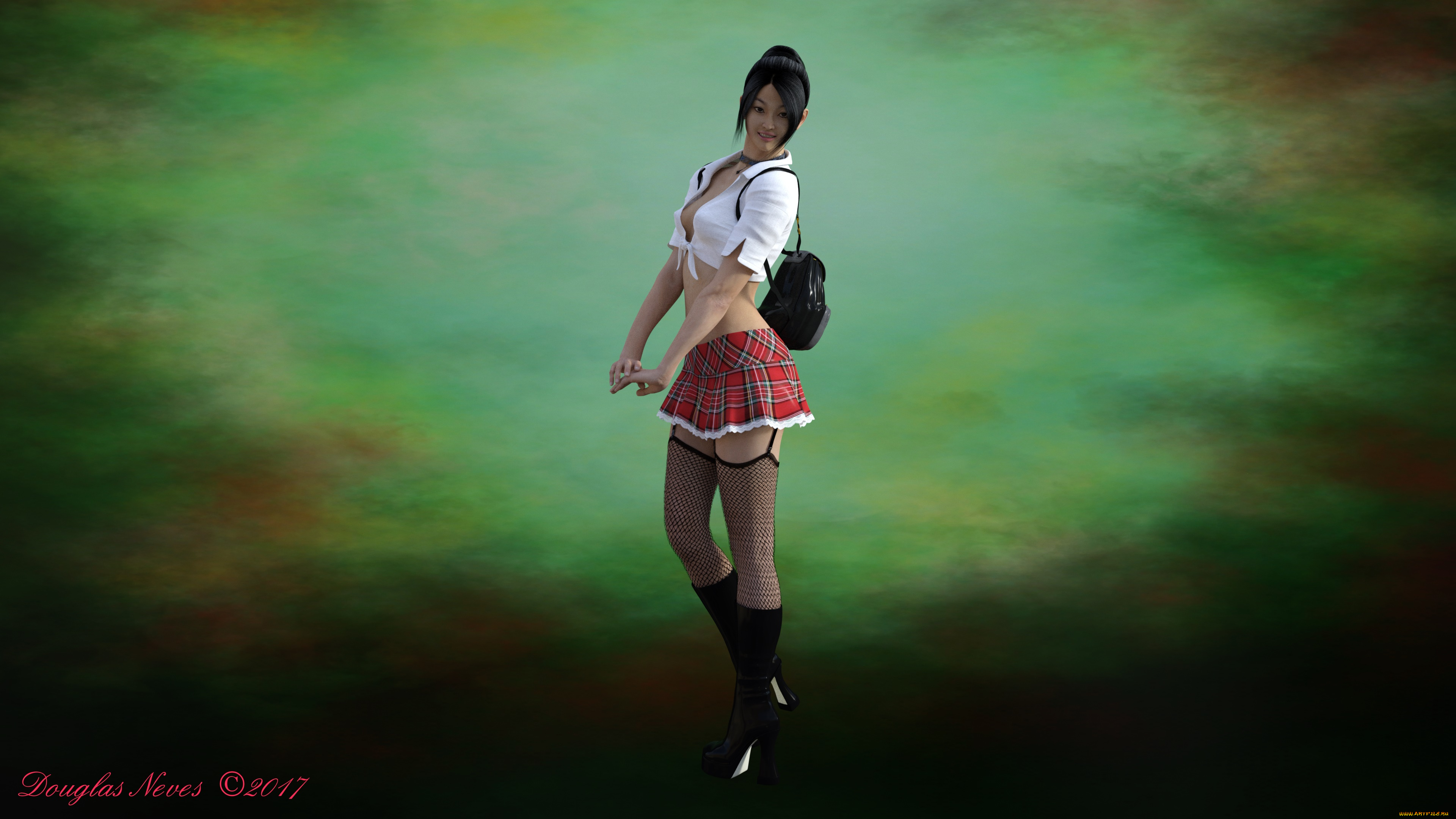 3д, графика, люди, , people, взгляд, девушка, фон