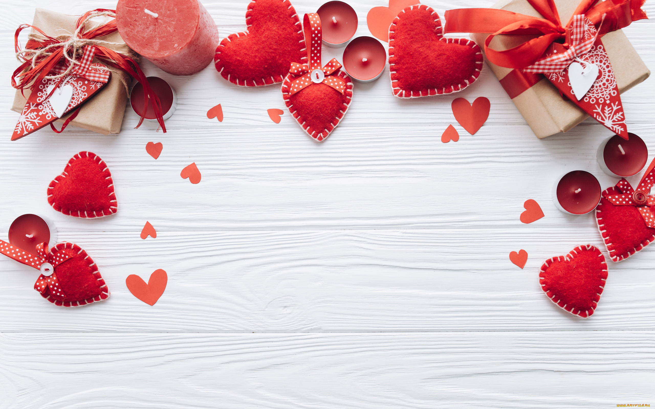 праздничные, день, святого, валентина, , сердечки, , любовь, сердечки, свечи, подарок