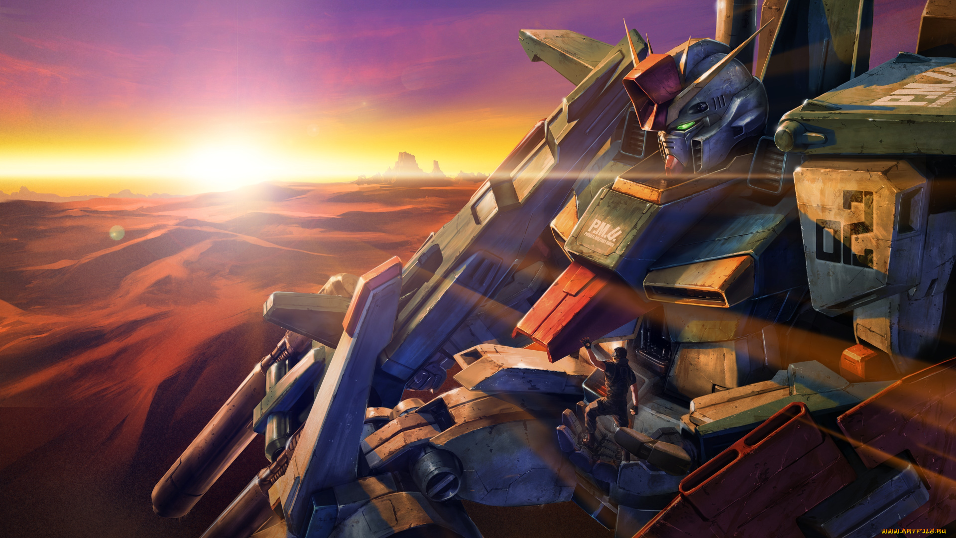 аниме, mobile, suit, gundam, роботы