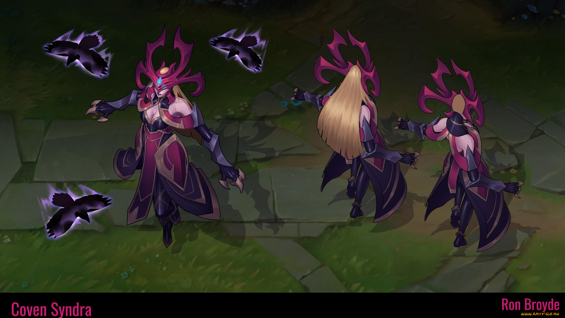 видео, игры, league, of, legends, syndra, ракурсы, образы