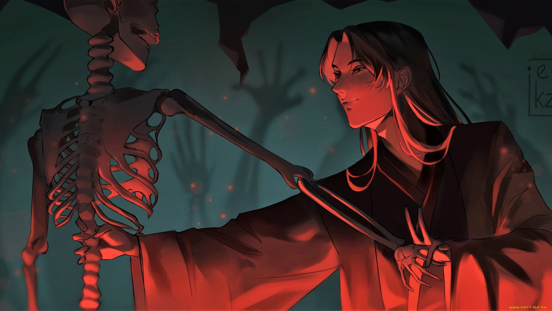 аниме, mo, dao, zu, shi, вэй, усянь, скелет