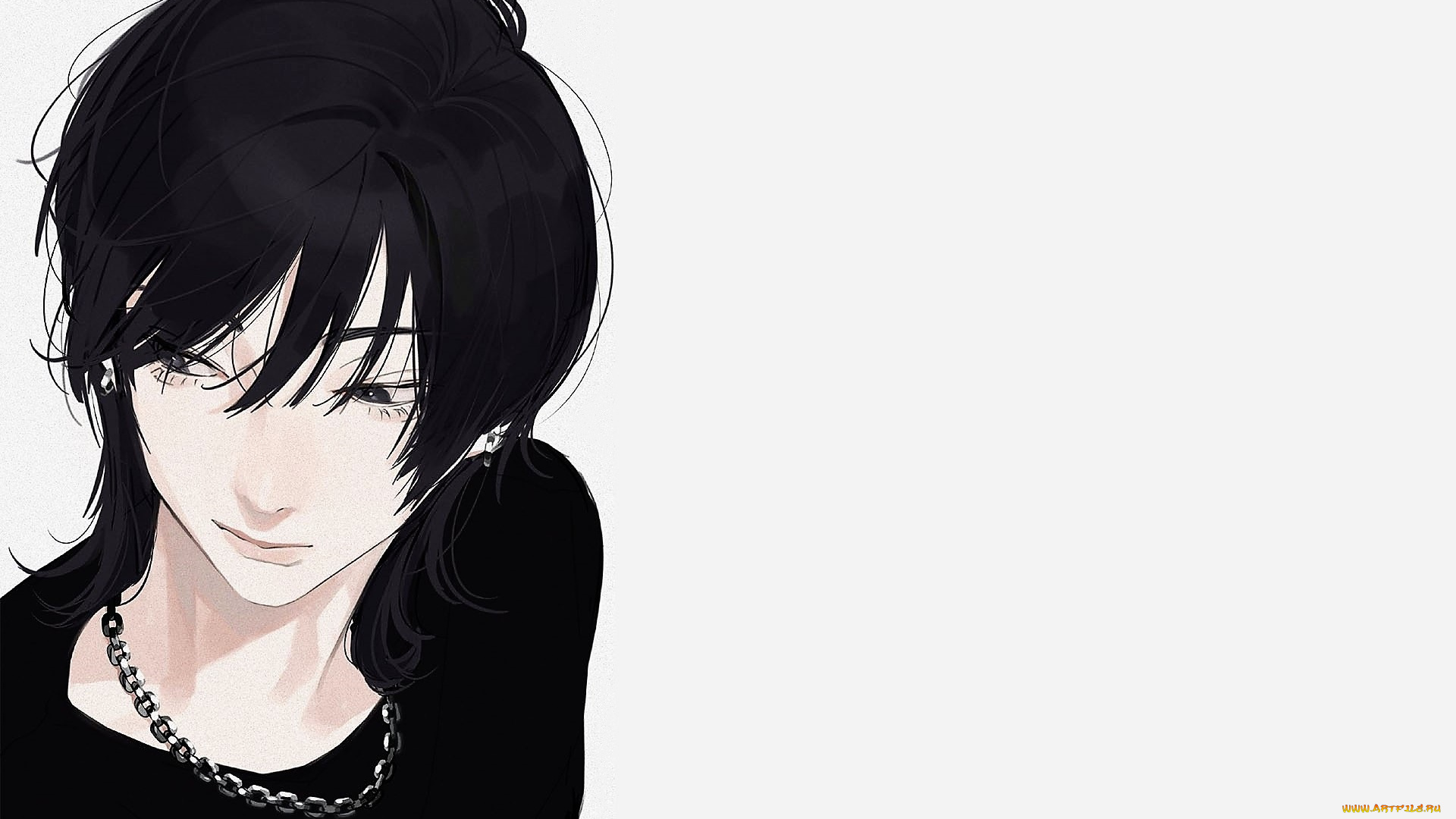 аниме, unknown, , другое, , девушка, лицо, цепочка