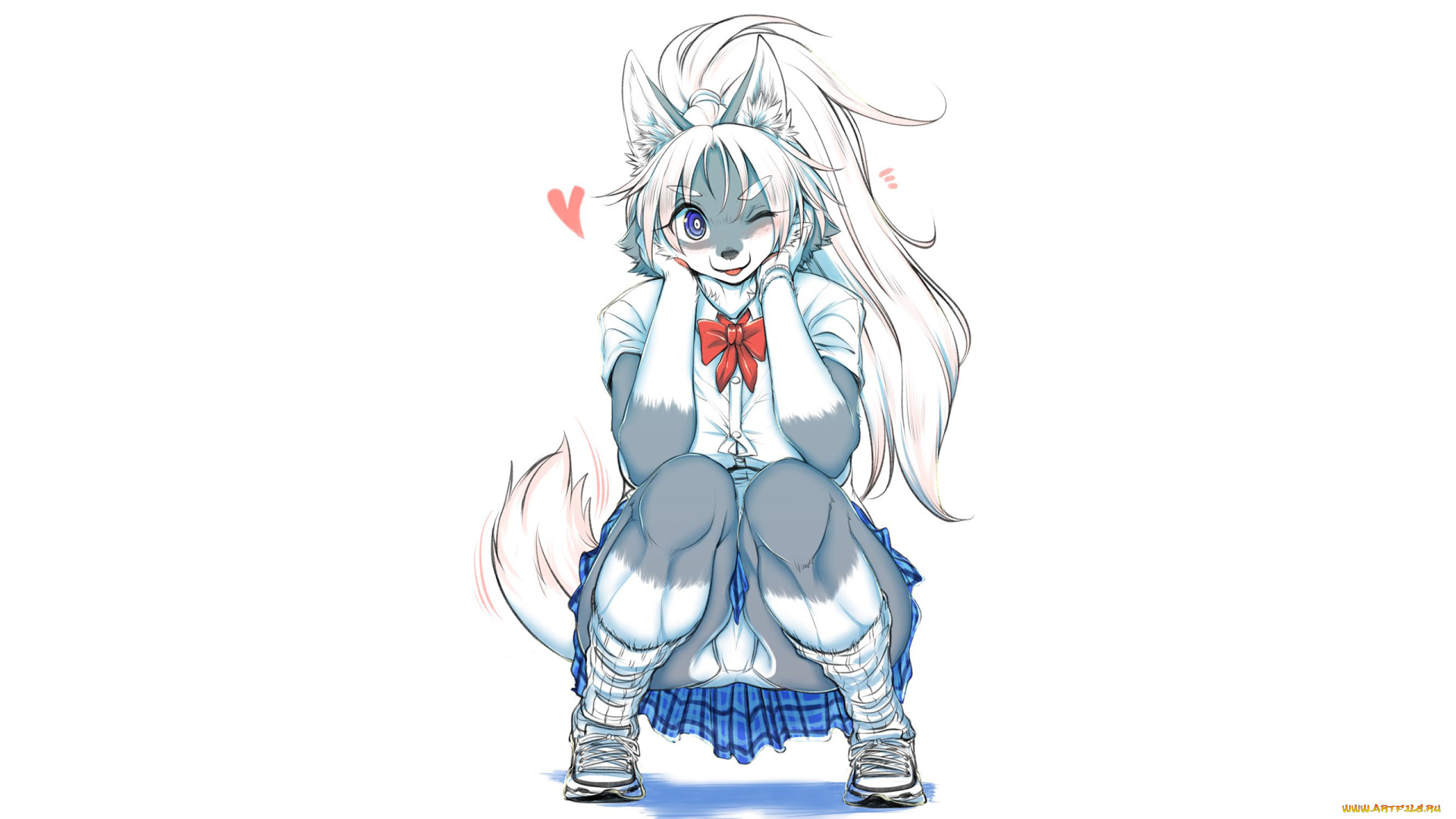 аниме, unknown, , другое, , симпатичная, лисичка