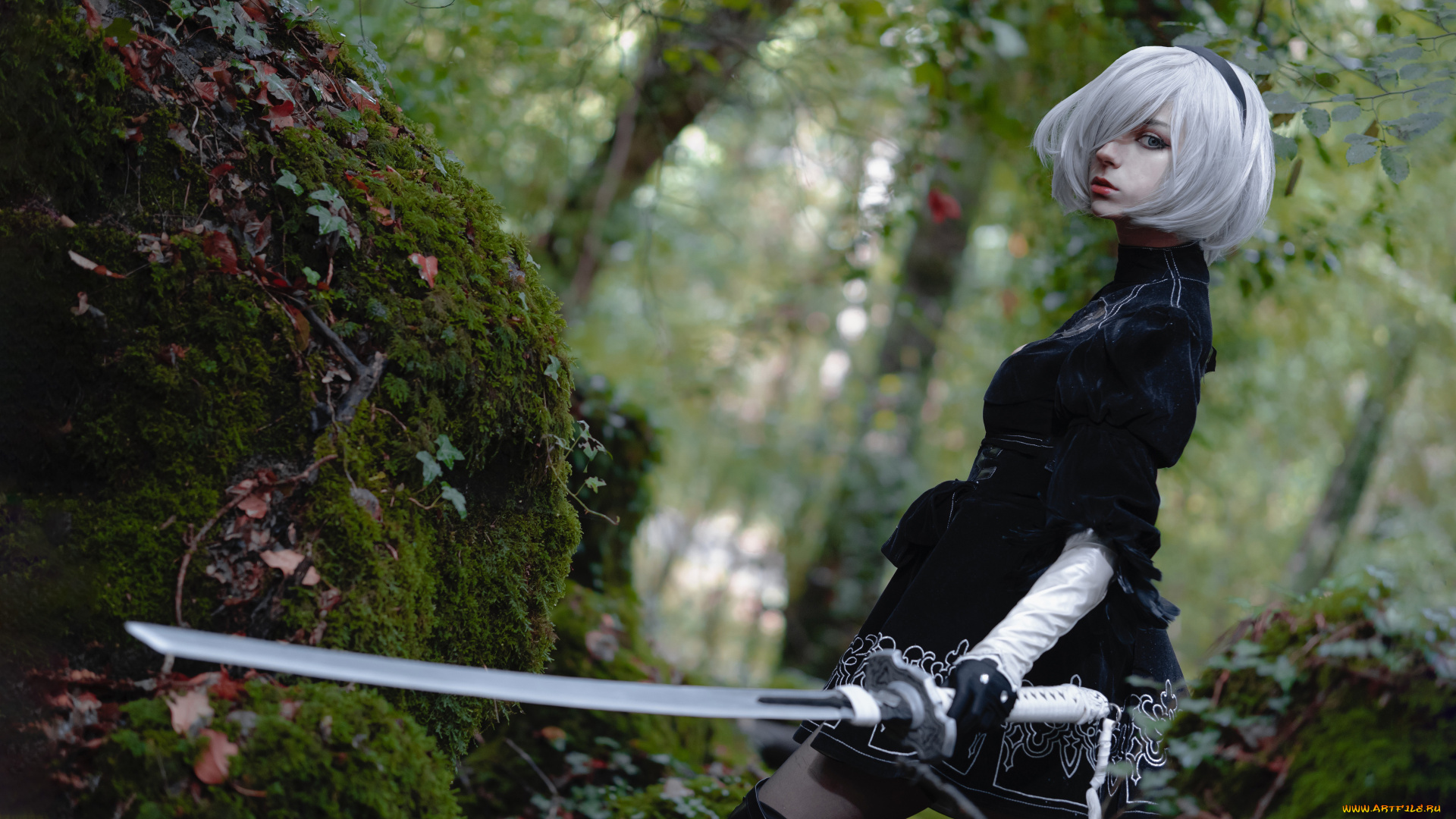 девушки, -, креатив, , косплей, automata, nier, himeecosplay