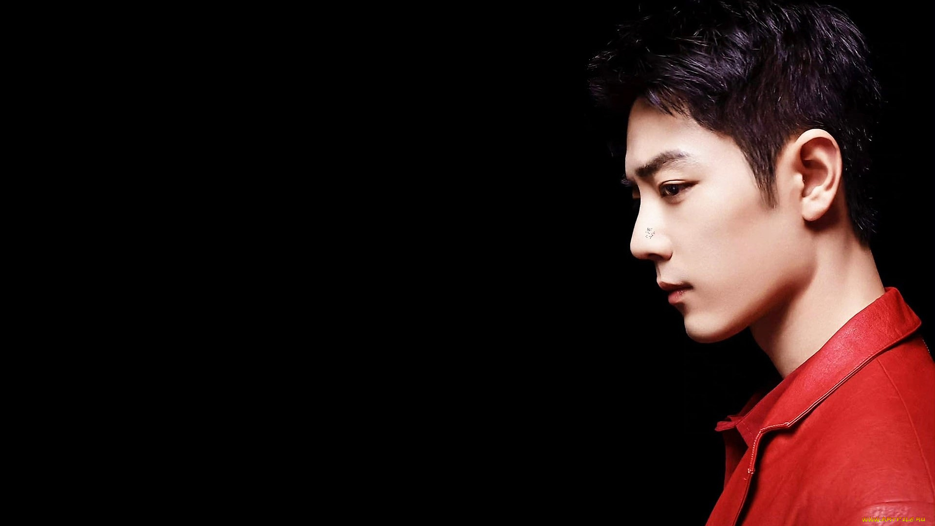 мужчины, xiao, zhan, лицо, куртка