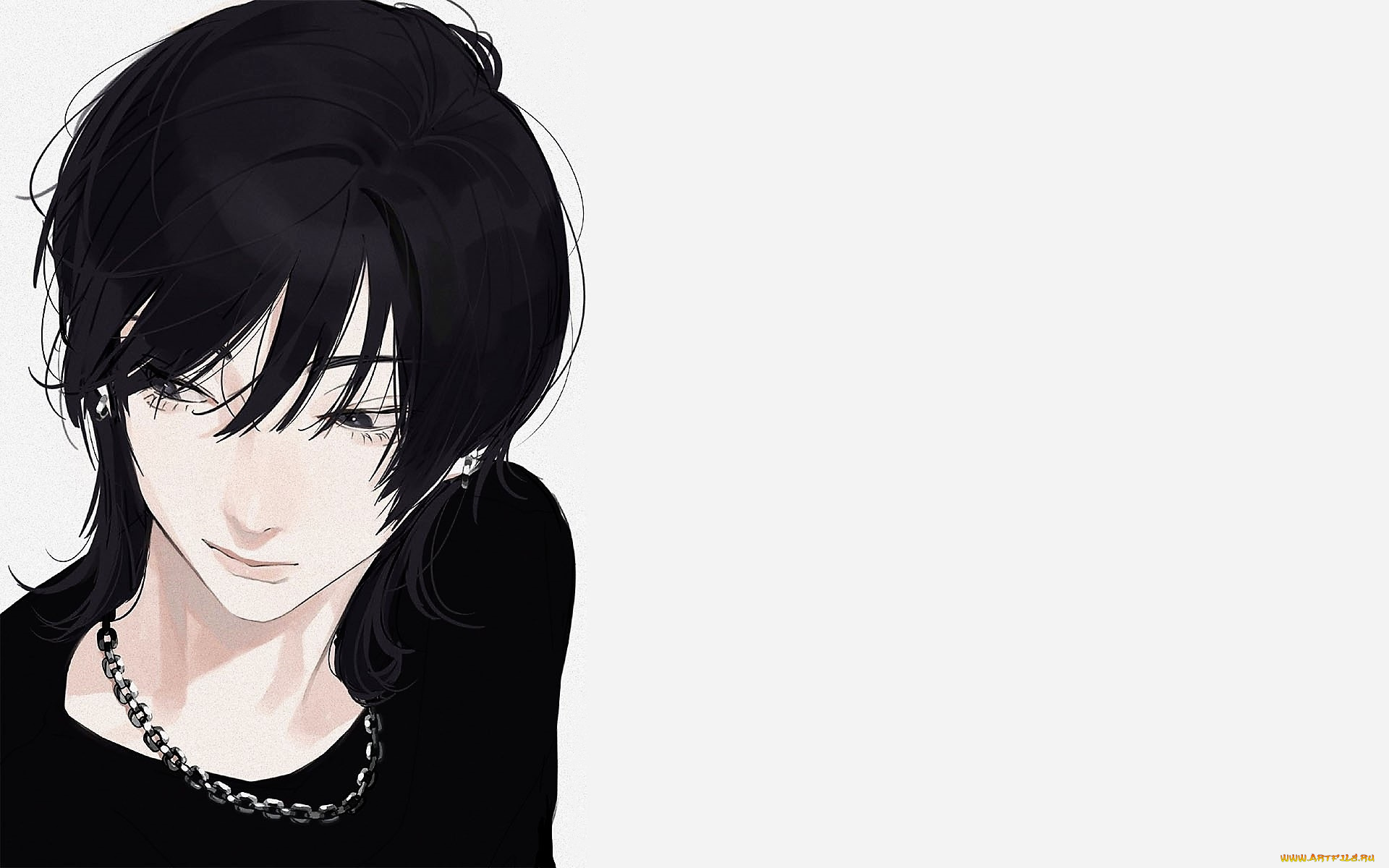 аниме, unknown, , другое, , девушка, лицо, цепочка