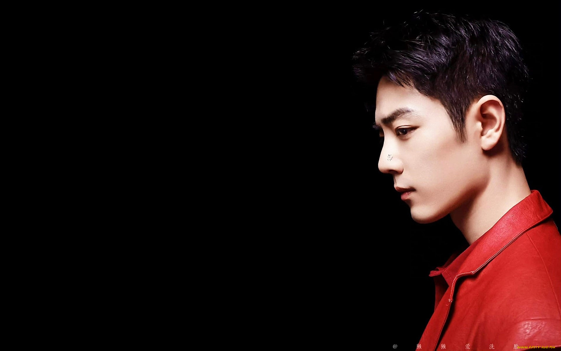 мужчины, xiao, zhan, лицо, куртка