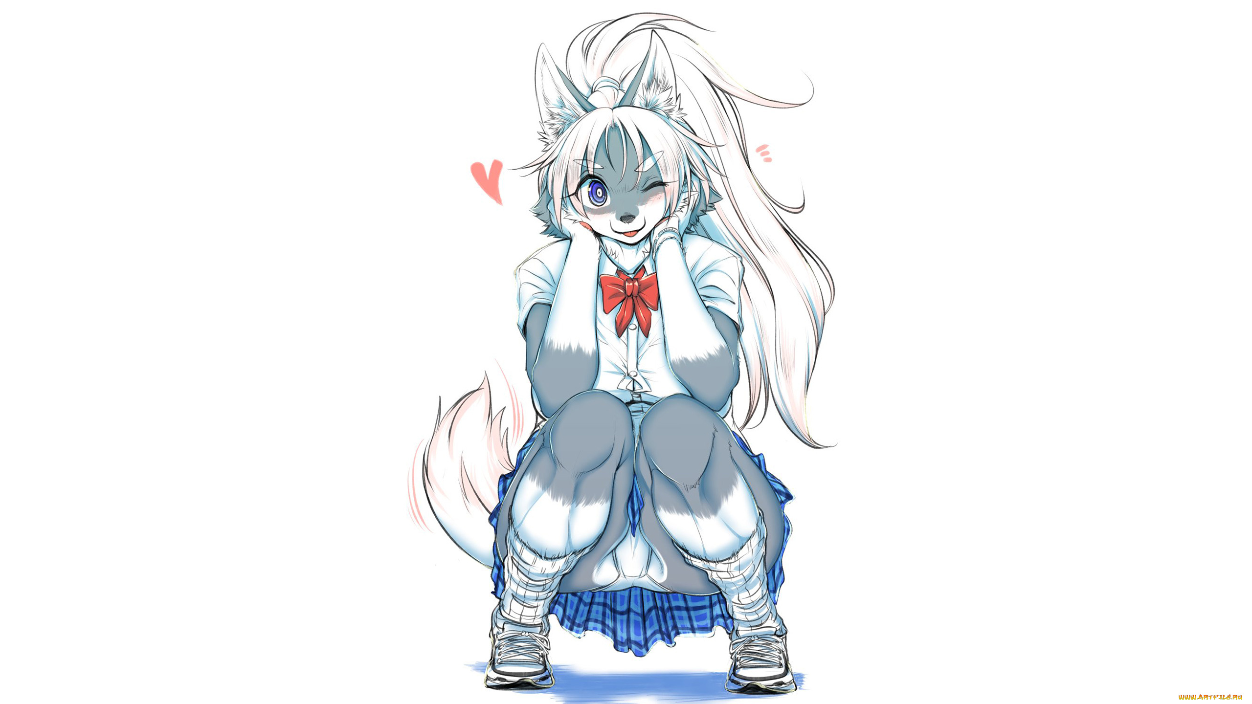 аниме, unknown, , другое, , симпатичная, лисичка