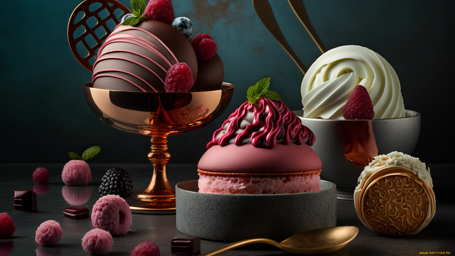 3д, графика, еда-, food, десерты