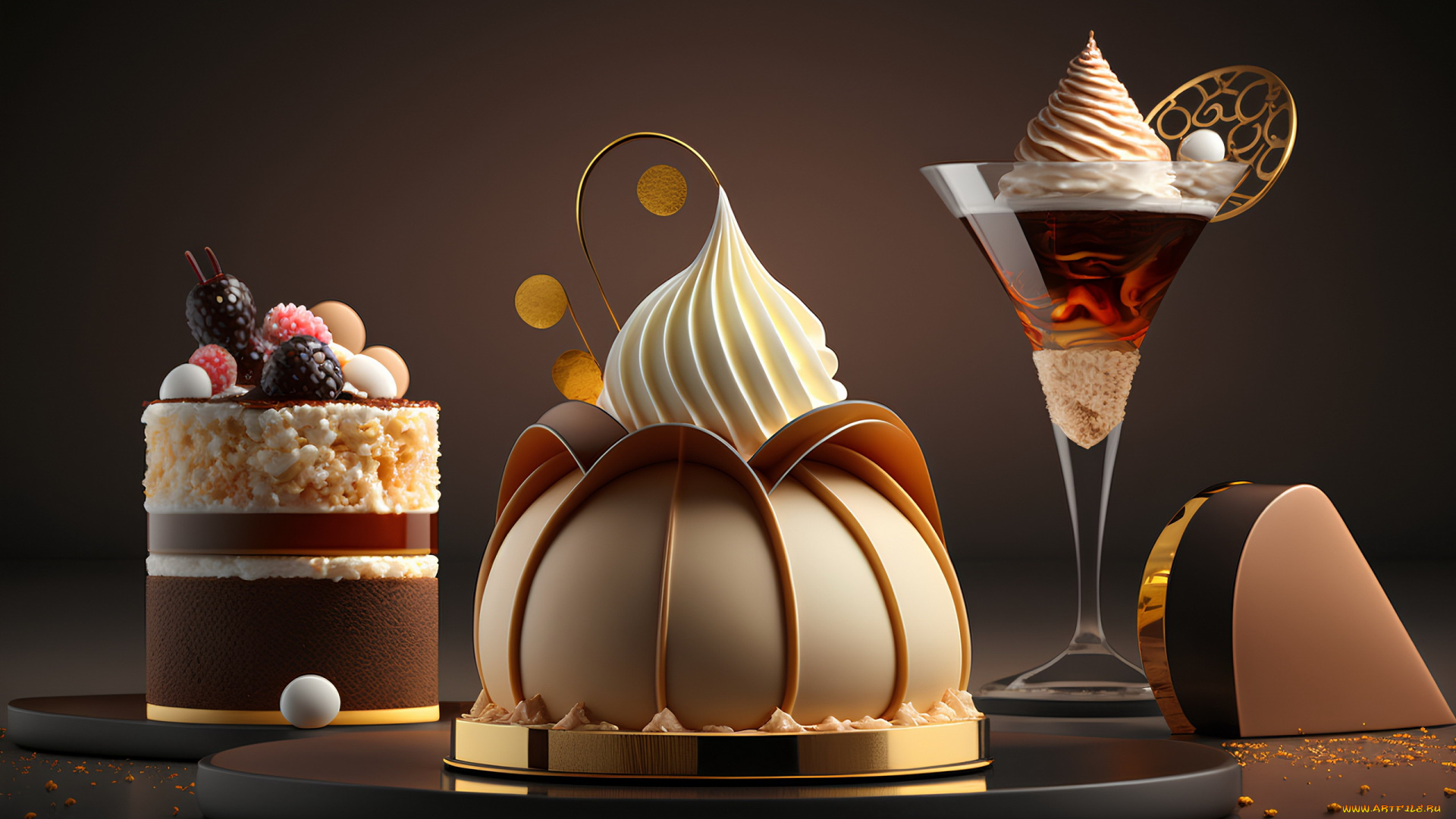 3д, графика, еда-, food, десерты