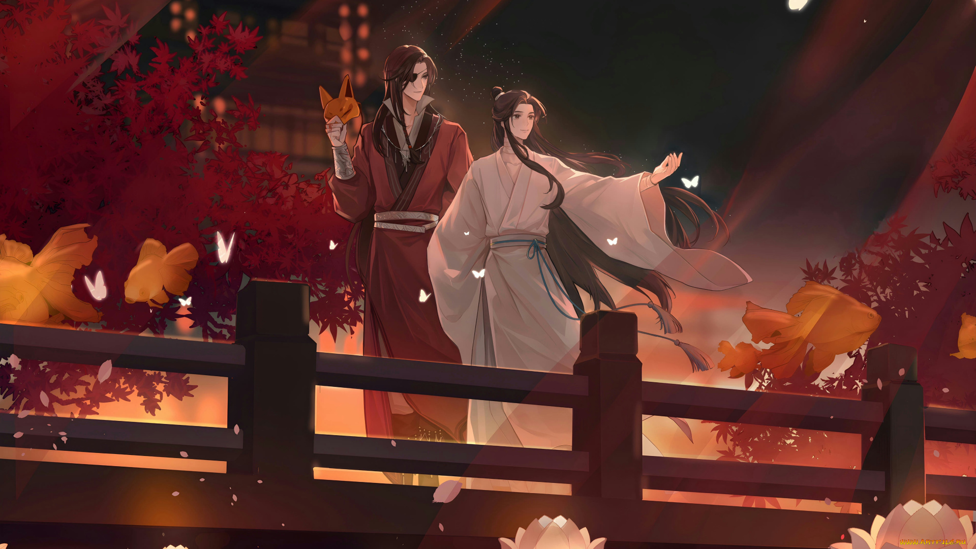 аниме, tian, guan, ci, fu, хуа, чэн, се, лянь