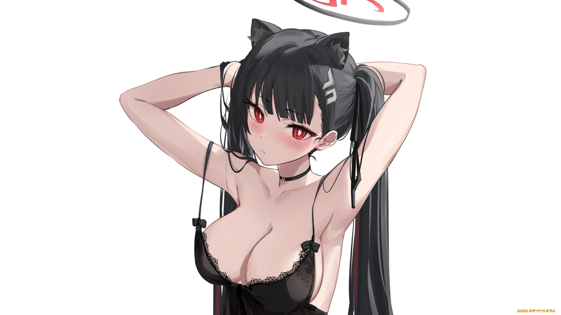 аниме, животные, , существа, blue, archive