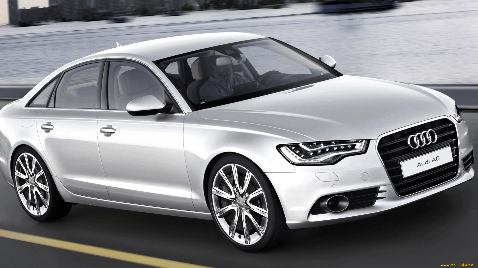audi, a6, 2, 0, tfsi, автомобили, audi, серебристый, скорость