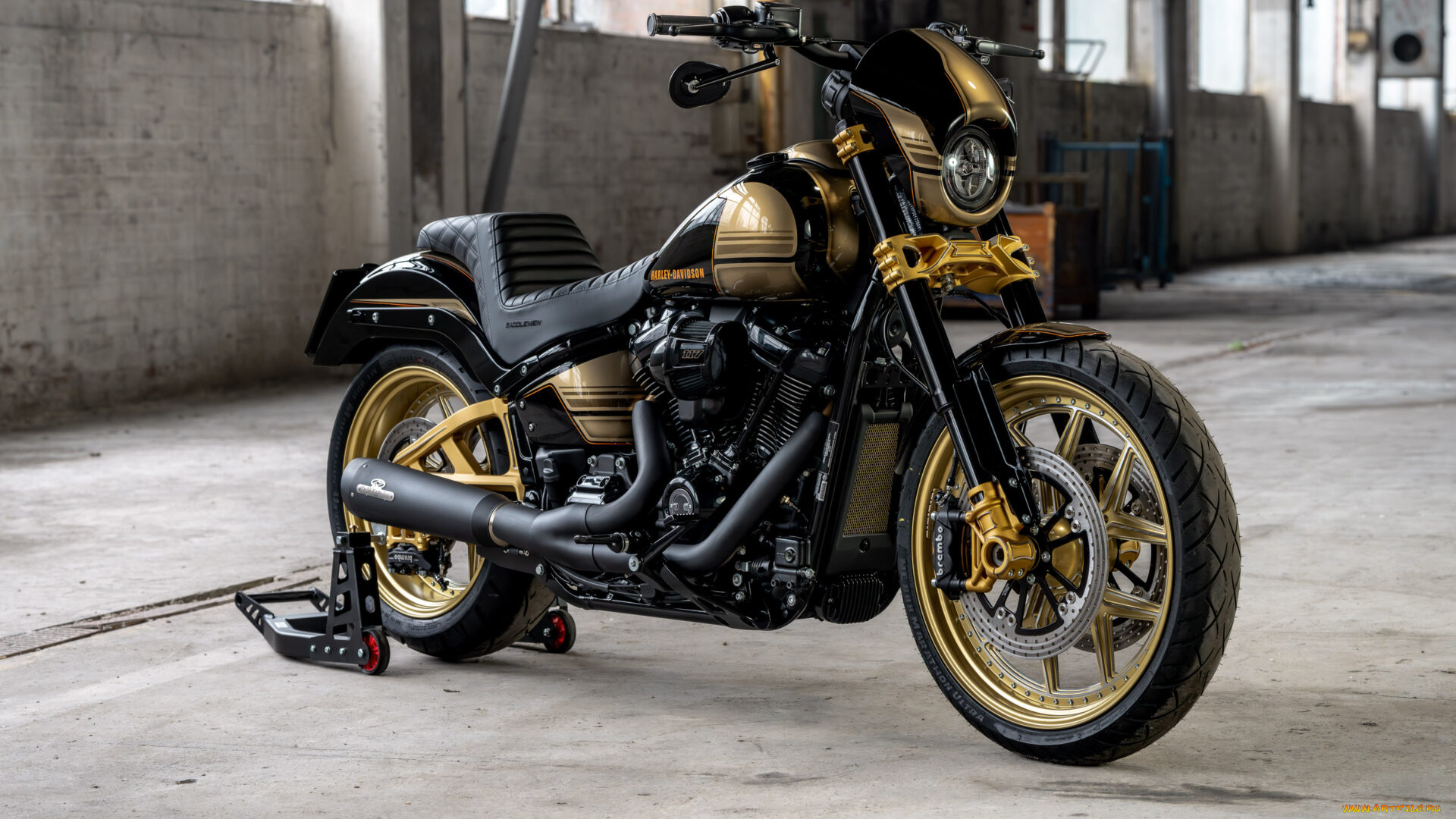 мотоциклы, harley-davidson, low, rider, s, customized, thunderbike, trp-pro