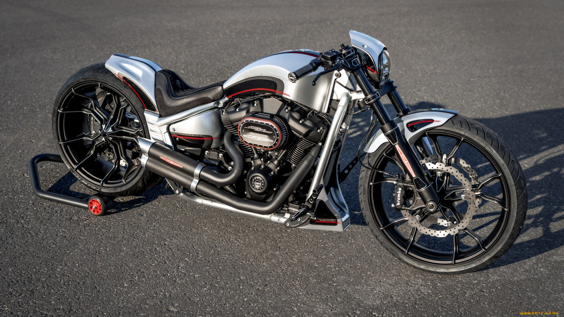 мотоциклы, harley-davidson, softail, breakout, customized, gp-monza