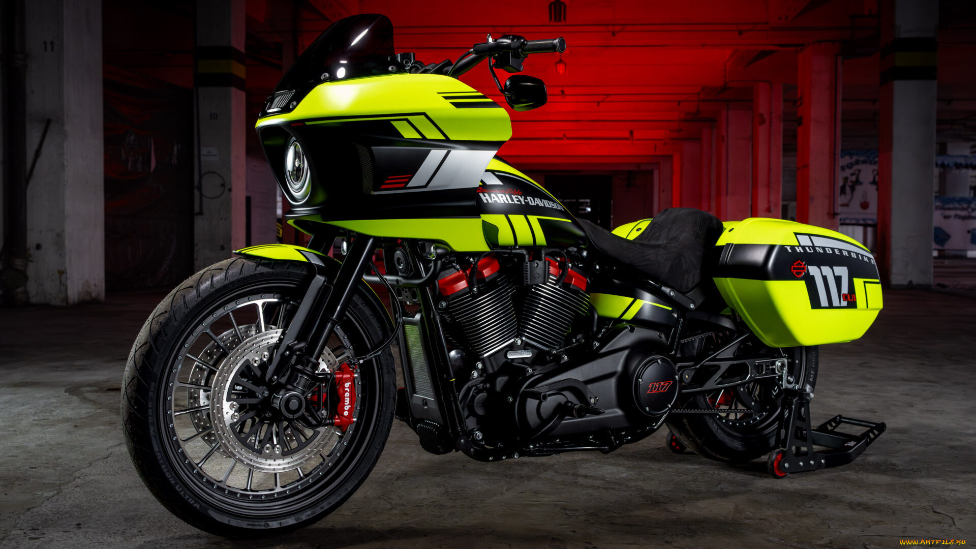 мотоциклы, harley-davidson, softail, low, rider, st, customized, pro-performance