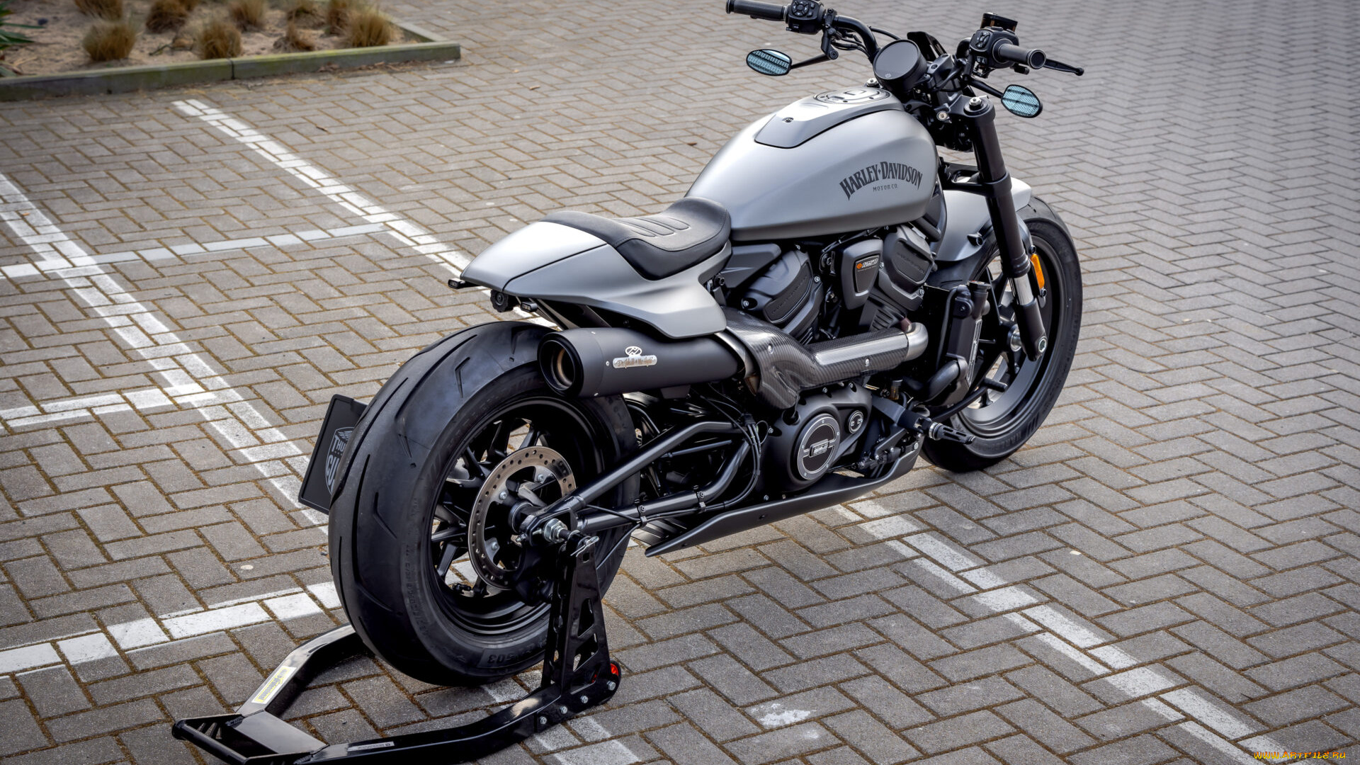 мотоциклы, harley-davidson, sportster, s-1250, customized, silver, streak