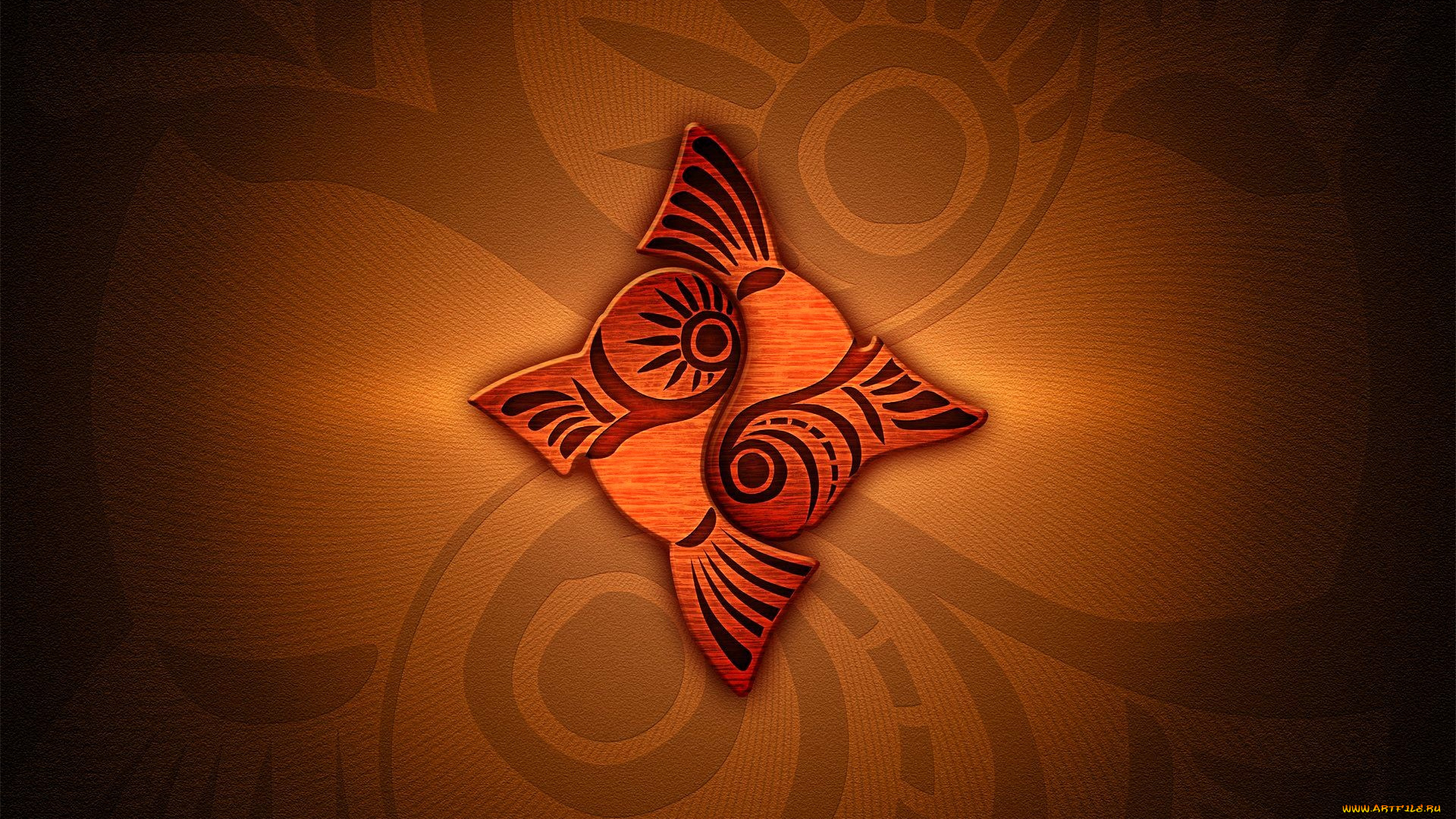 рисованное, vladstudio, рыбы, фигура