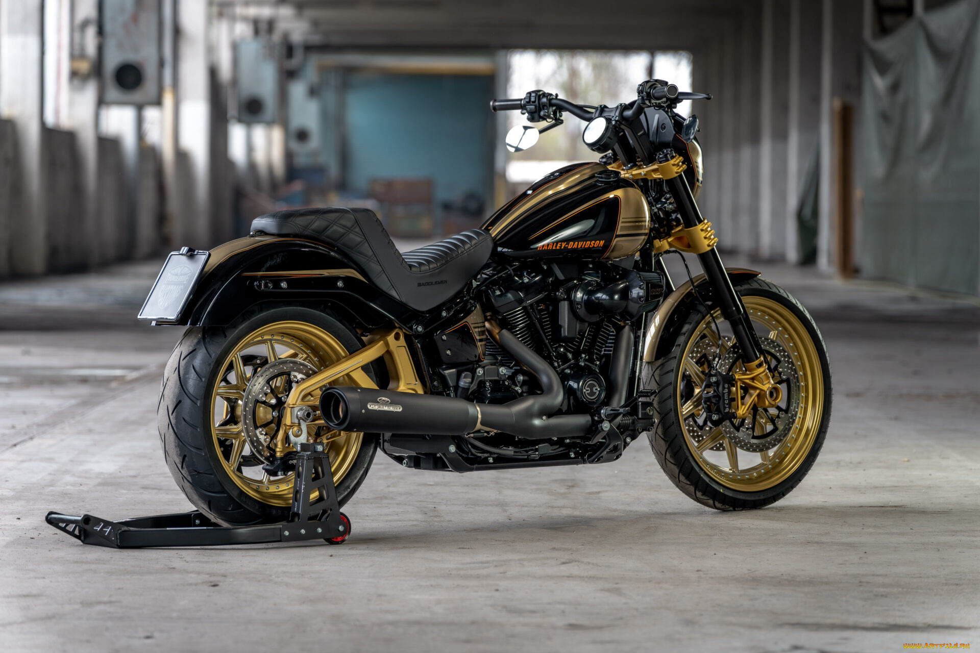 мотоциклы, harley-davidson, low, rider, s, customized, thunderbike, trp-pro