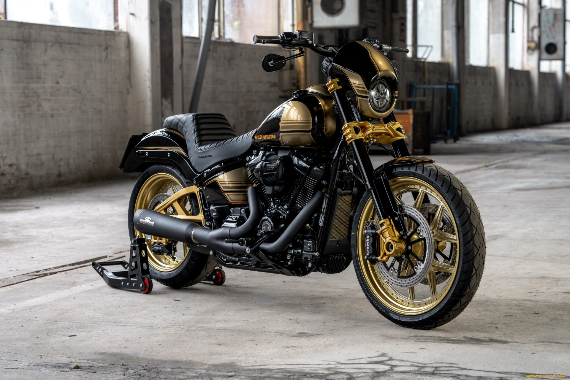 мотоциклы, harley-davidson, low, rider, s, customized, thunderbike, trp-pro