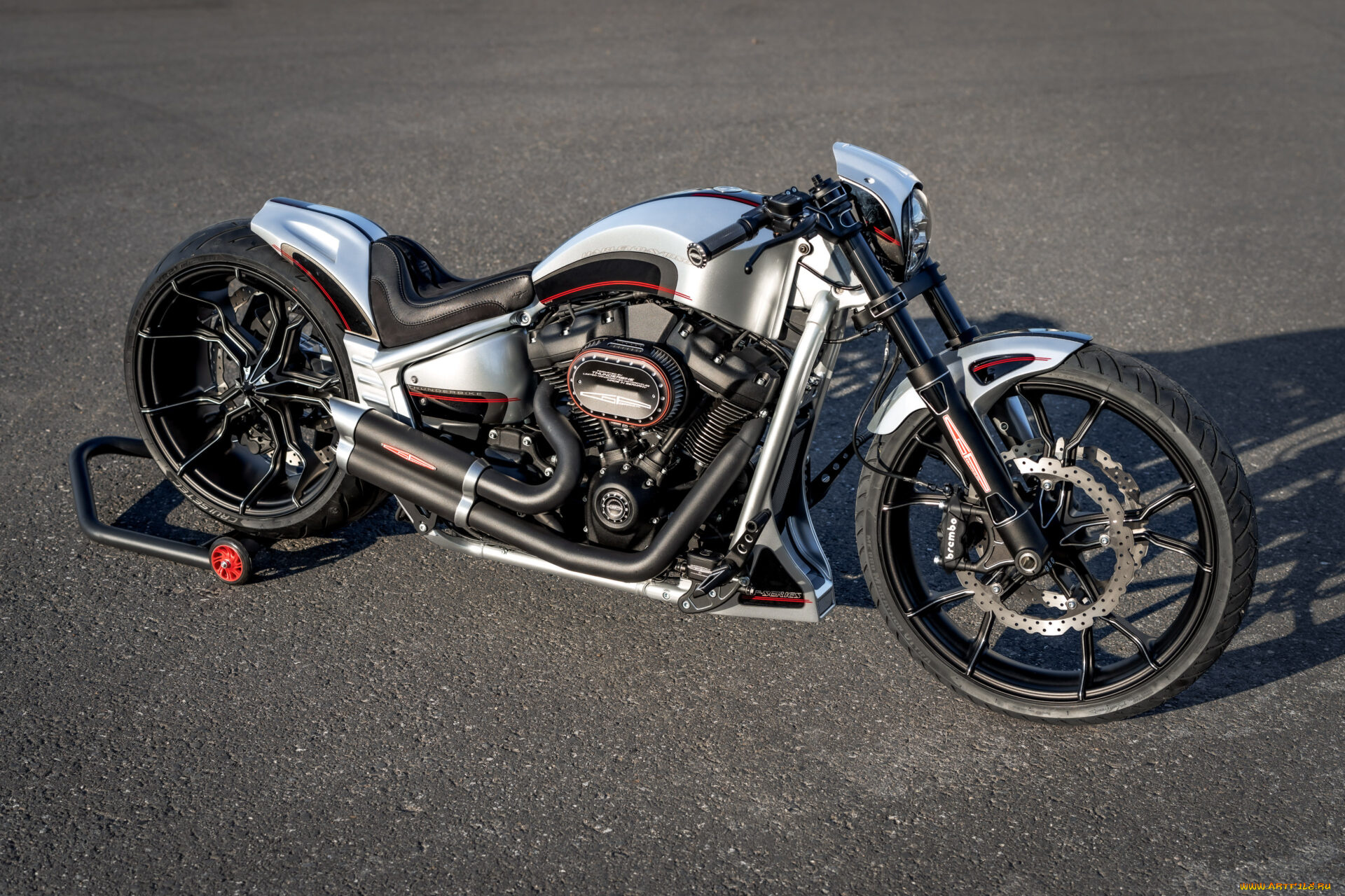 мотоциклы, harley-davidson, softail, breakout, customized, gp-monza