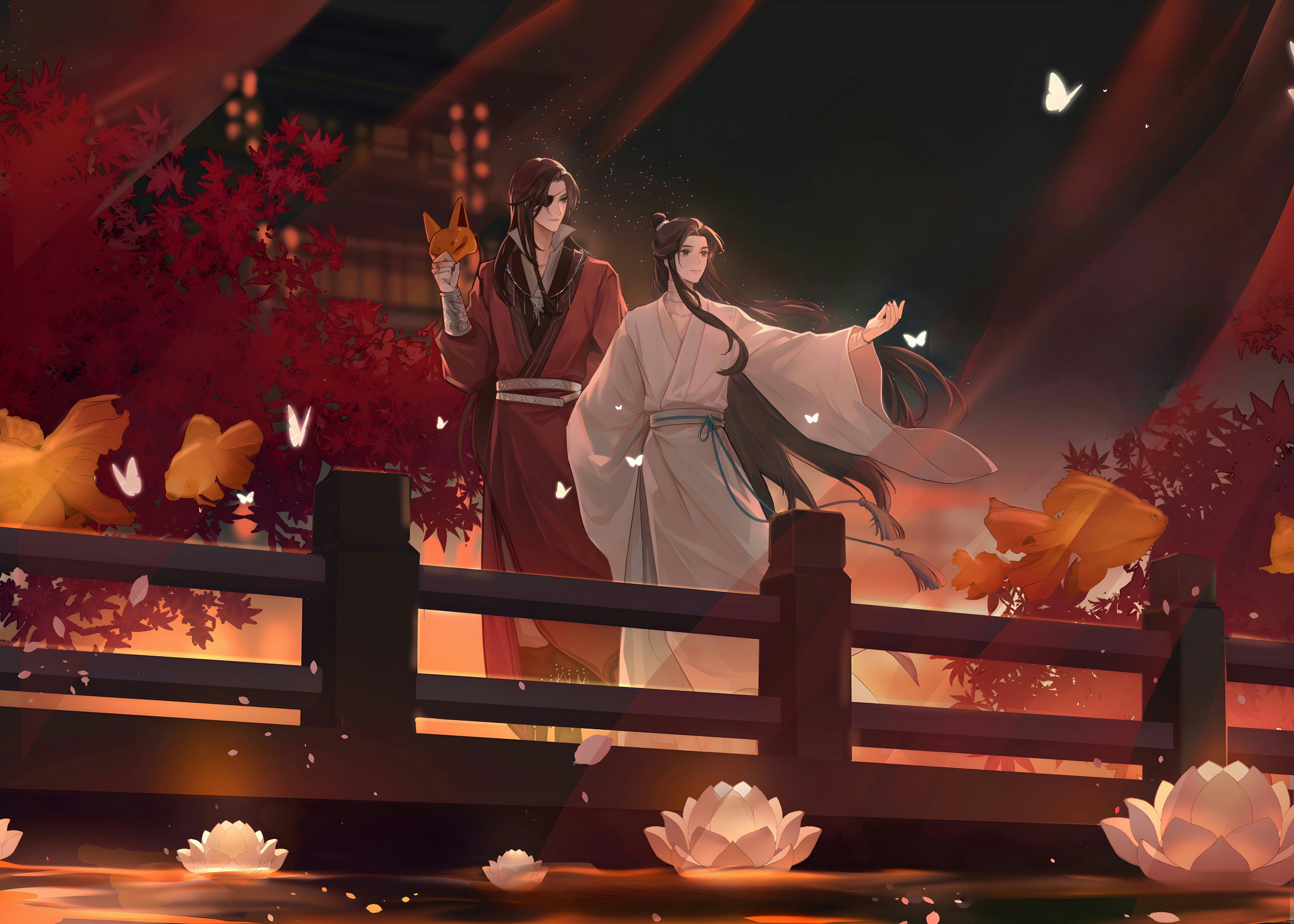 аниме, tian, guan, ci, fu, хуа, чэн, се, лянь