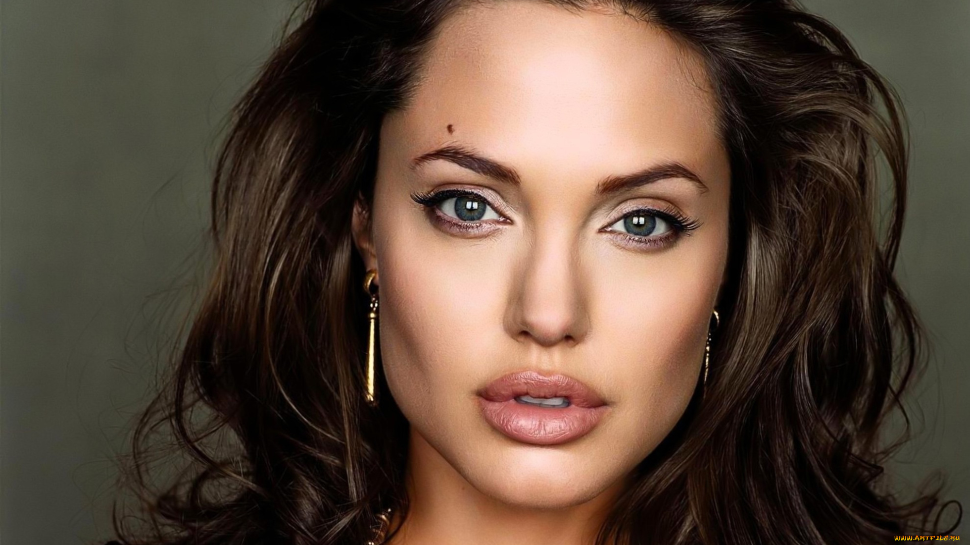 девушки, angelina, jolie, актриса, шатенка, лицо