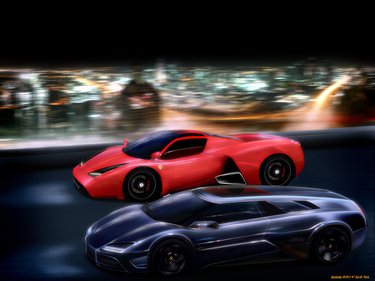 автомобили, разные, вместе