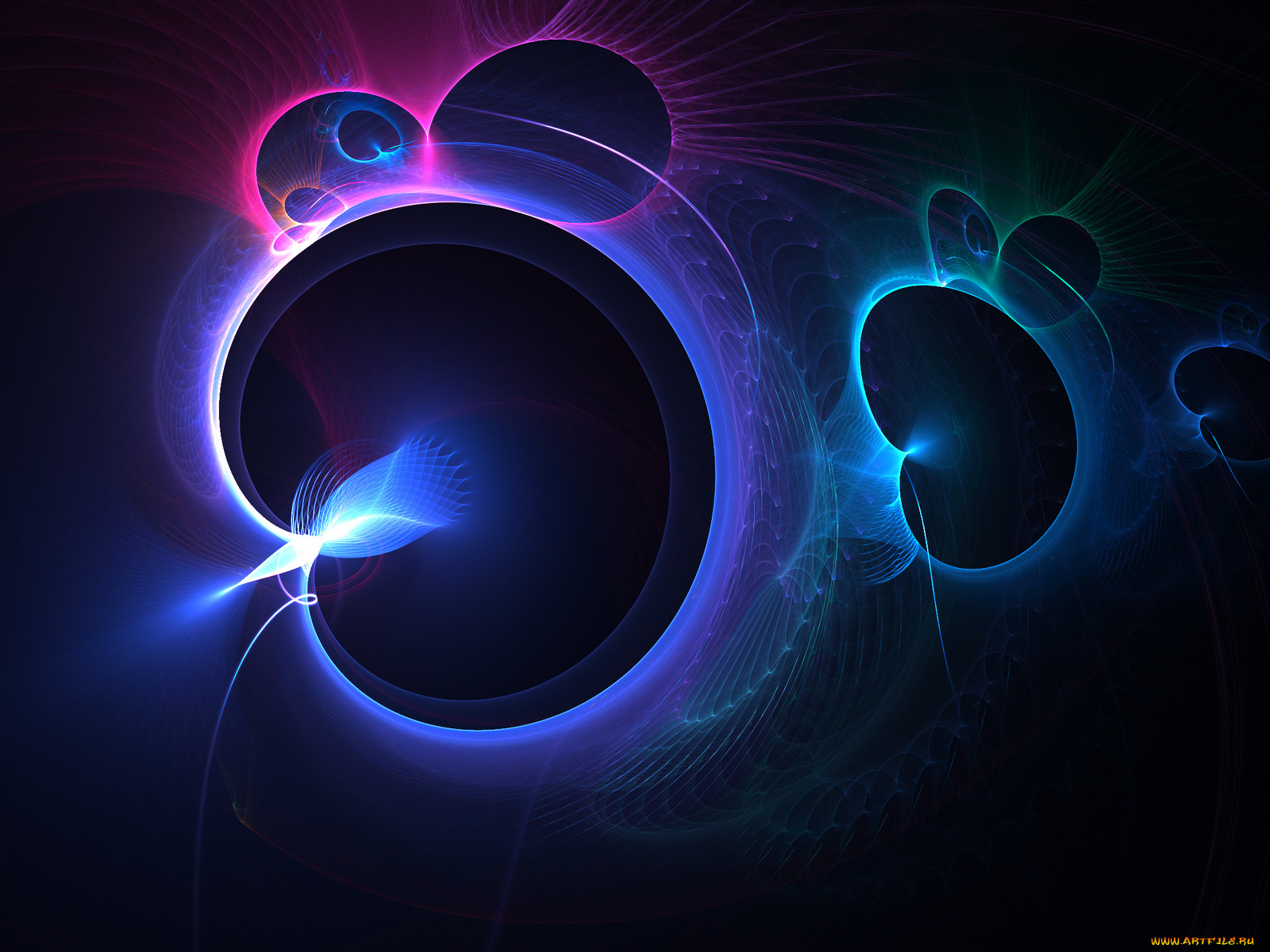 3д, графика, fractal, фракталы, цвета, узор, фон