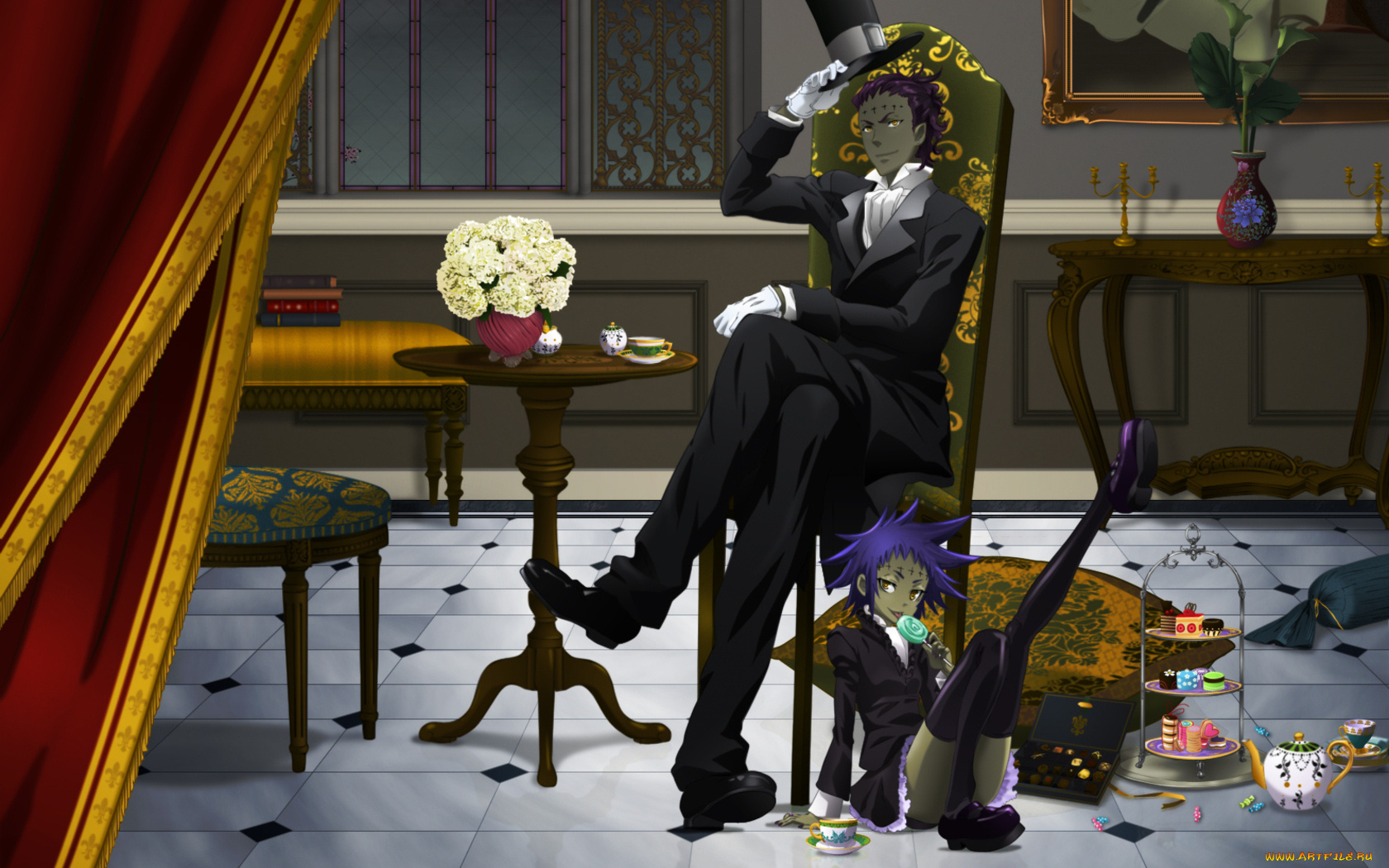 аниме, gray, man, road, kamelot, tyki, mikk