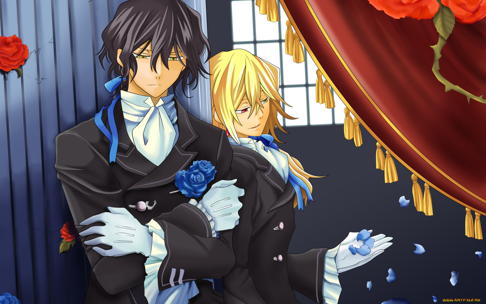 аниме, pandora, hearts, gilbert, nightray, vincent