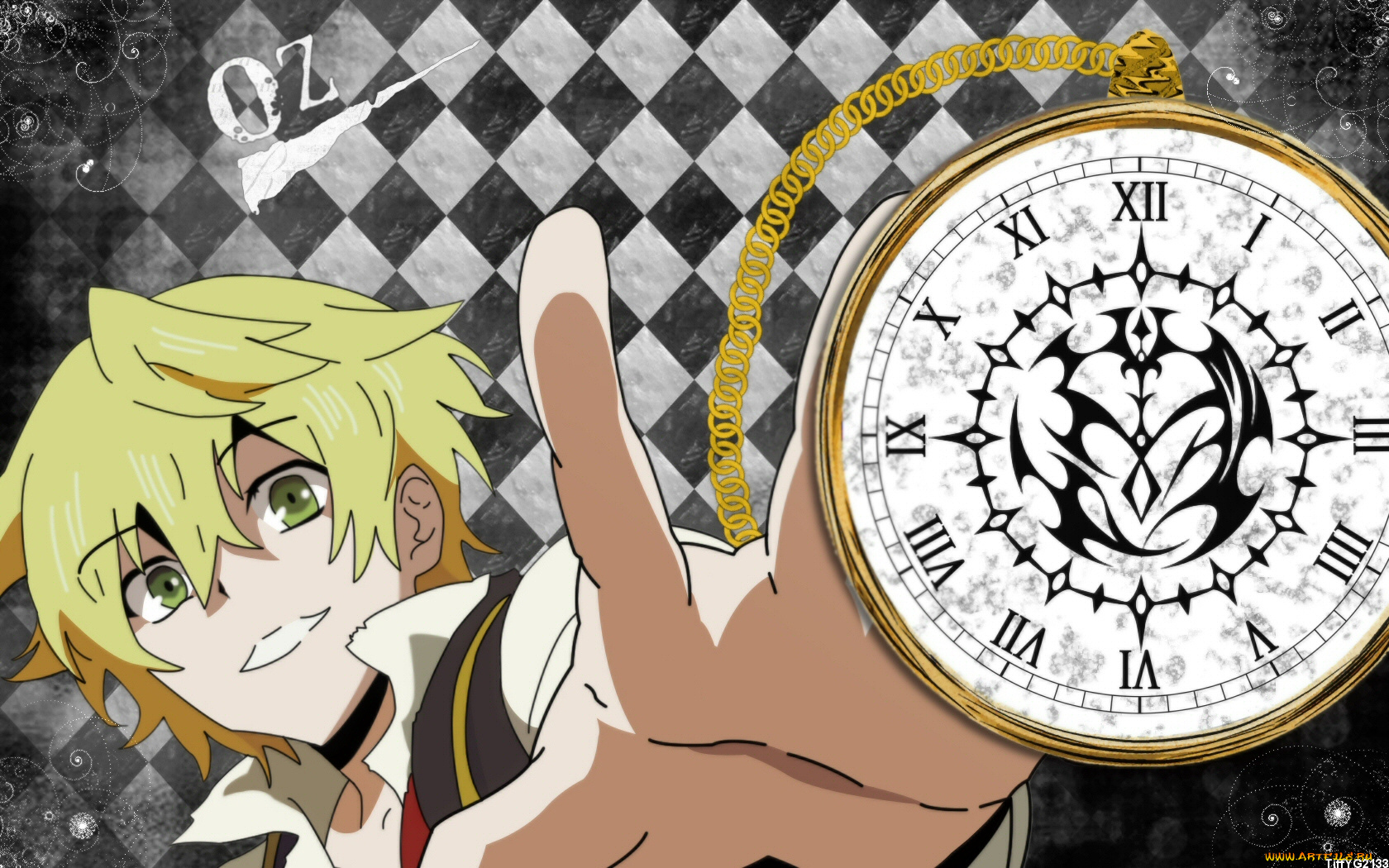 аниме, pandora, hearts, oz, vessalius