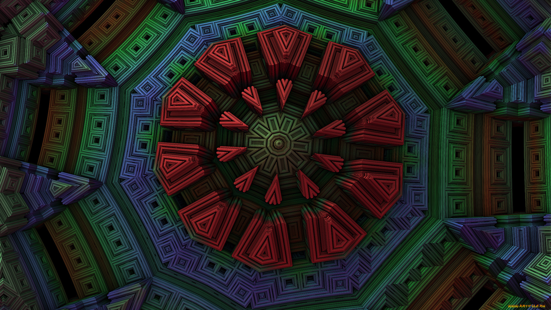 3д, графика, fractal, фракталы