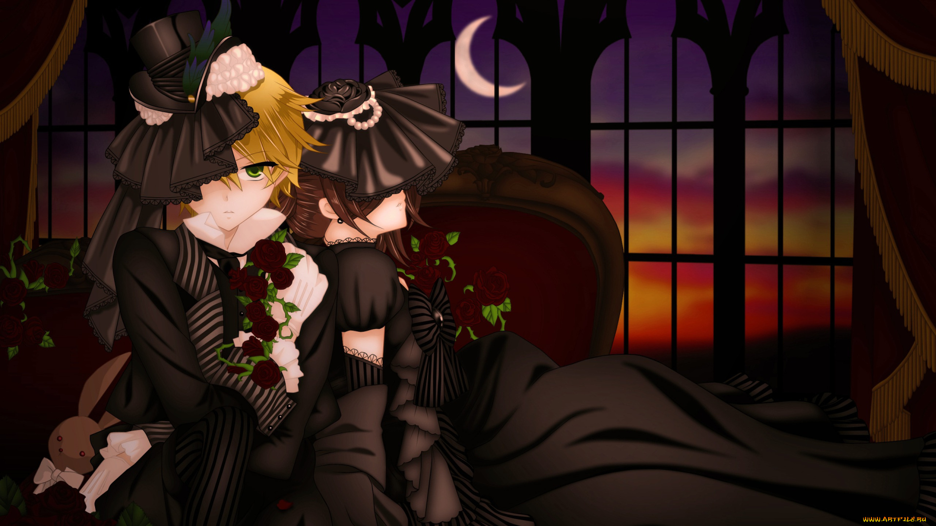 аниме, pandora, hearts, alice, oz, vessalius