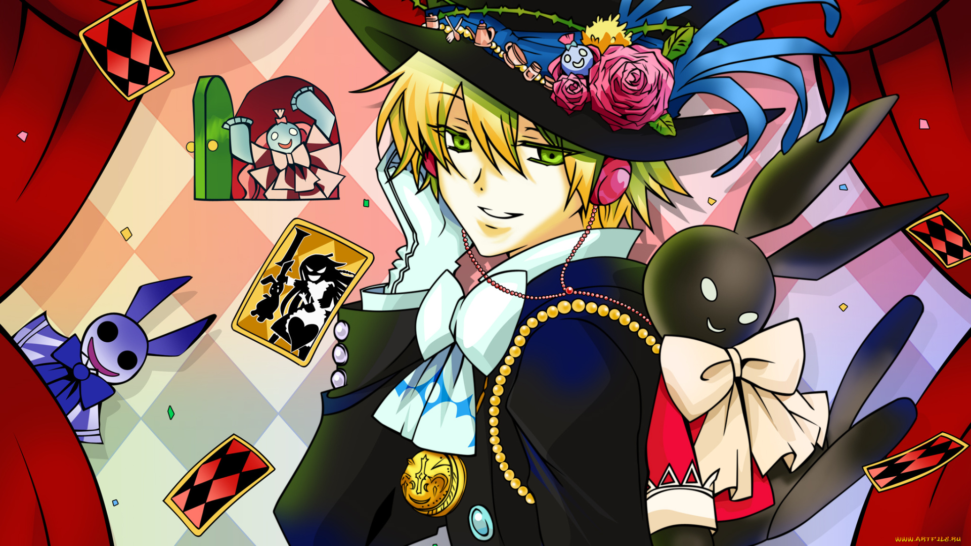 аниме, pandora, hearts, oz, vessalius