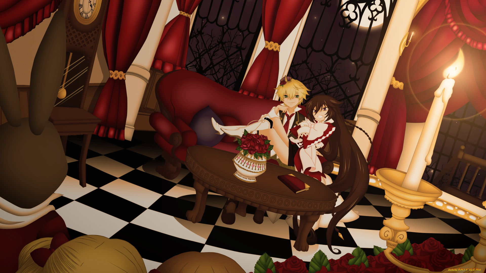 аниме, pandora, hearts, oz, vessalius, alice