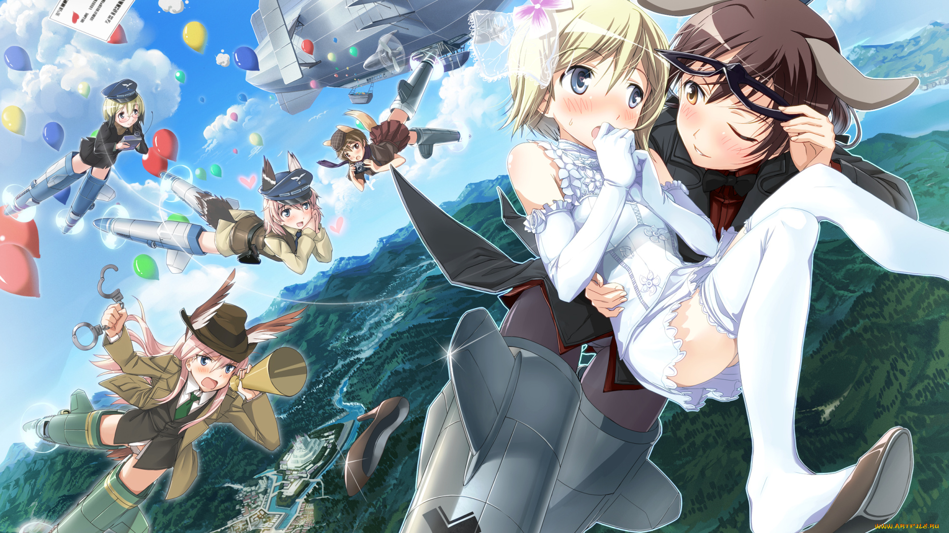 аниме, strike, witches