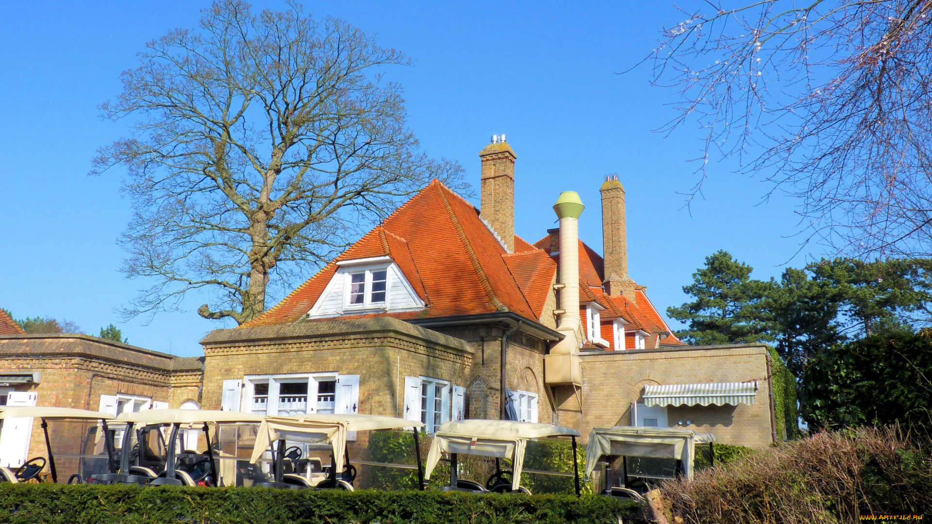 royal, zoute, golf, club, города, здания, дома, бельгия