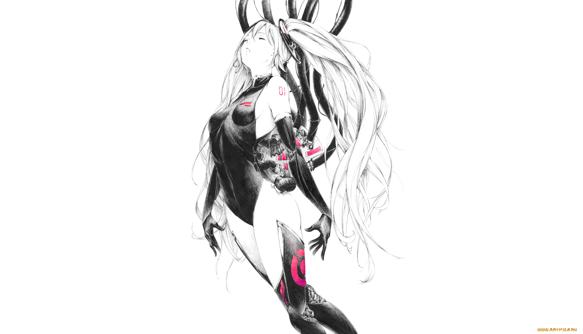 аниме, vocaloid, miku