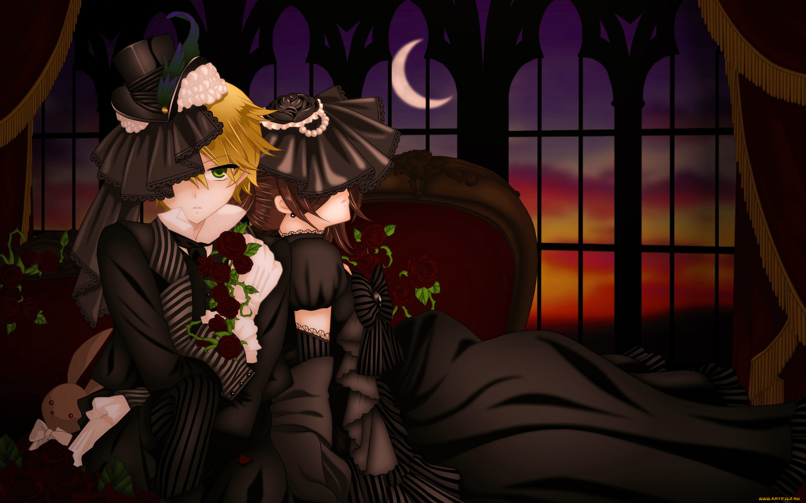 аниме, pandora, hearts, alice, oz, vessalius