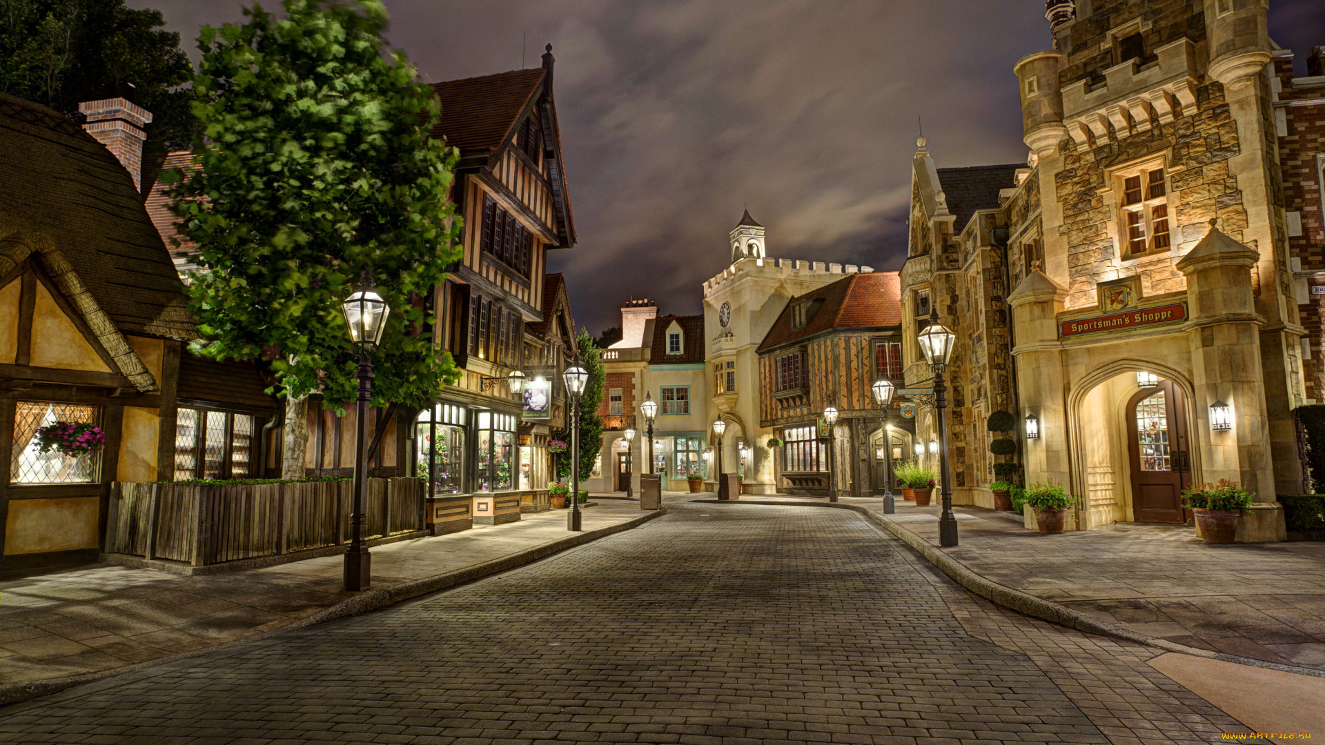 города, диснейленд, калифорния