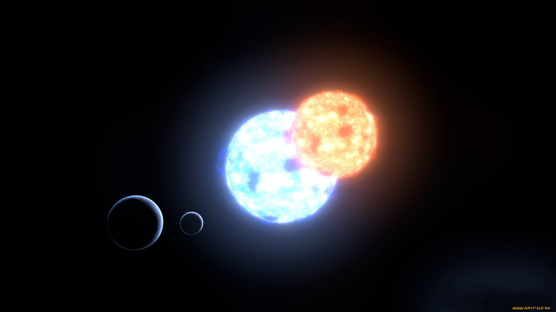 космос, арт, планеты