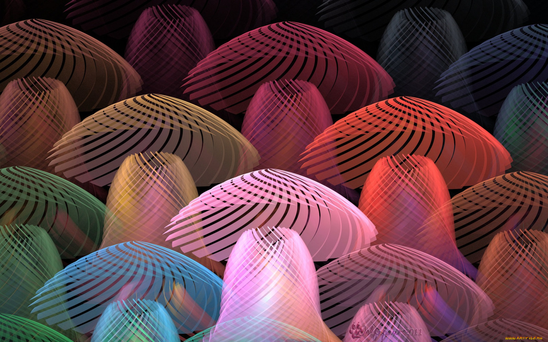 3д, графика, abstract, абстракции, линии, изгибы