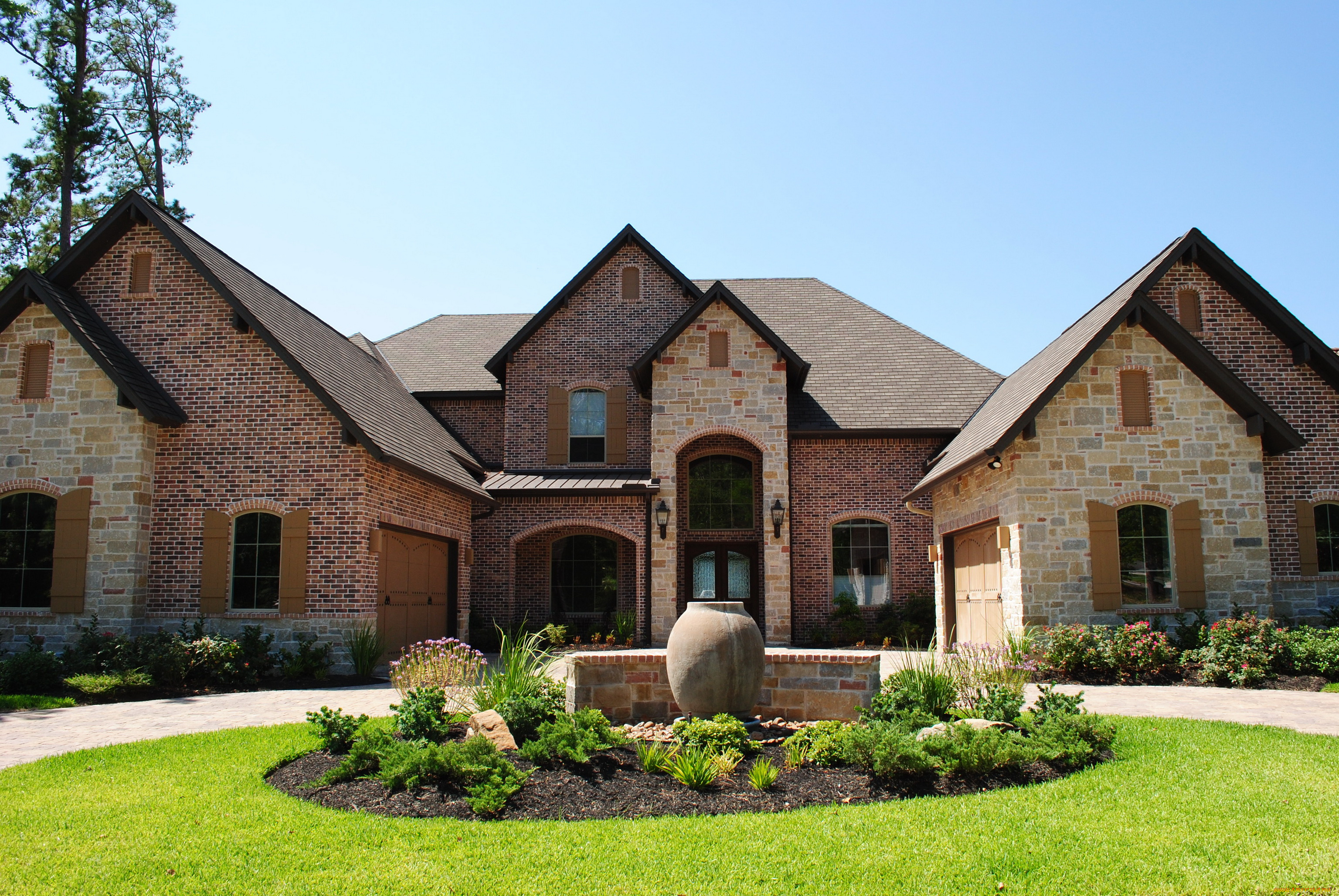 города, здания, дома, растения, ландшафт, дом