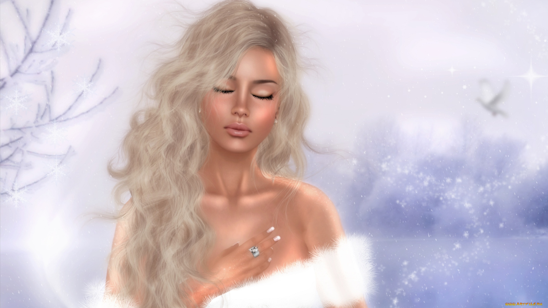 3д, графика, people, , люди, блондинка