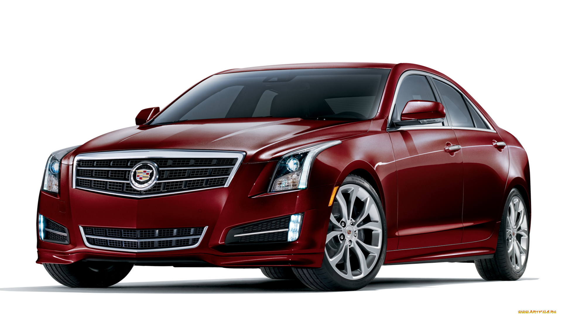 автомобили, cadillac, ats, crimson, sport, 2014, красный