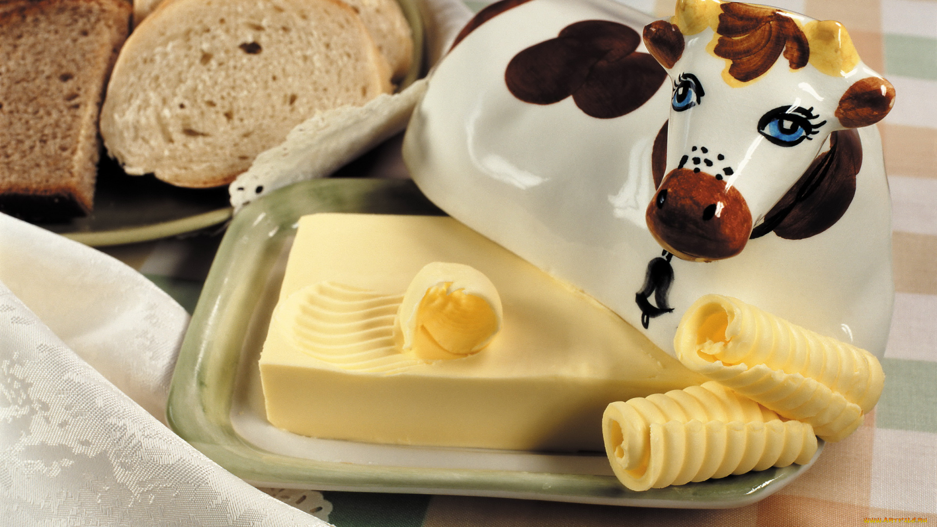 еда, масло, , молочные, продукты, корова, хлеб